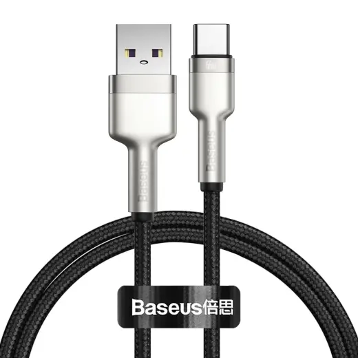Baseus Cafule datu pārraides un uzlādes vads | USB-A uz USB-C | 66W | 1m | melns