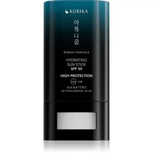 KORIKA Korean Heritage Silk & 8 Types of Hyaluronic Acid Hydrating Sun Stick SPF 50 Tanning Stick SPF 50 20 G