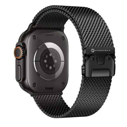 Forcell F-Design FA11 nutikella rihm Apple Watch (38/40/41 mm) jaoks | roostevaba teras | must
