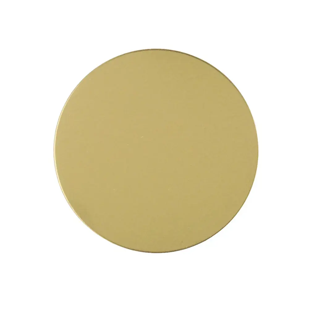 Metal plate for magnet holders - round gold