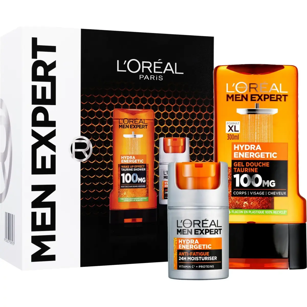 L'oréal Paris, Set Regalo Bellezza, Hydra Energetisches Gift Bei Männern Beobachtet (Set Di Profumi)