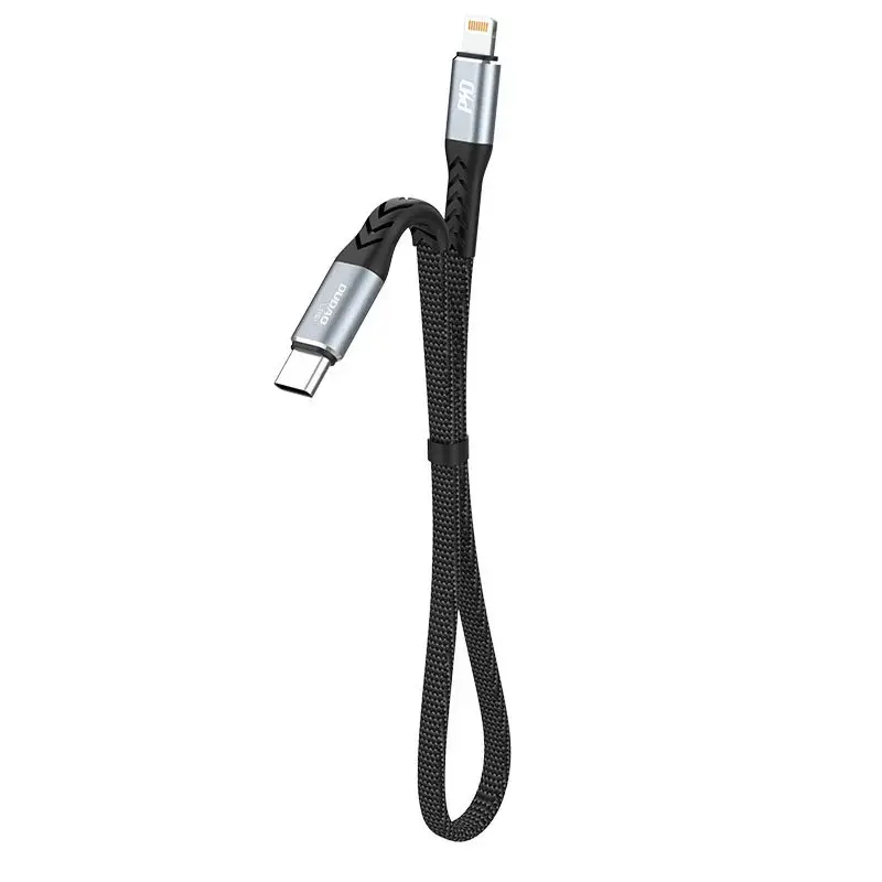 Dudao L10P datu pārraides un uzlādes vads | USB-C uz Lightning | 20W | melns