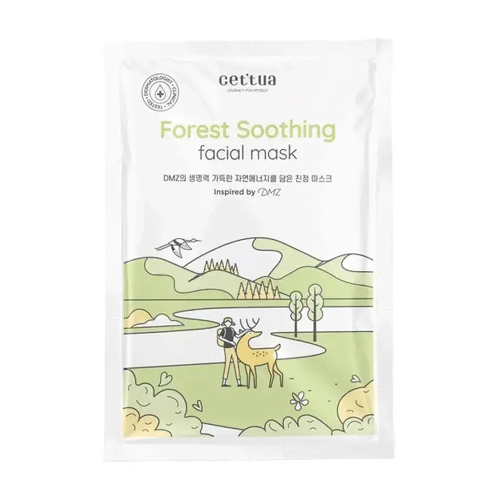 Cettua, Forest, Soothing, Sheet Mask, For Face, 20 g
