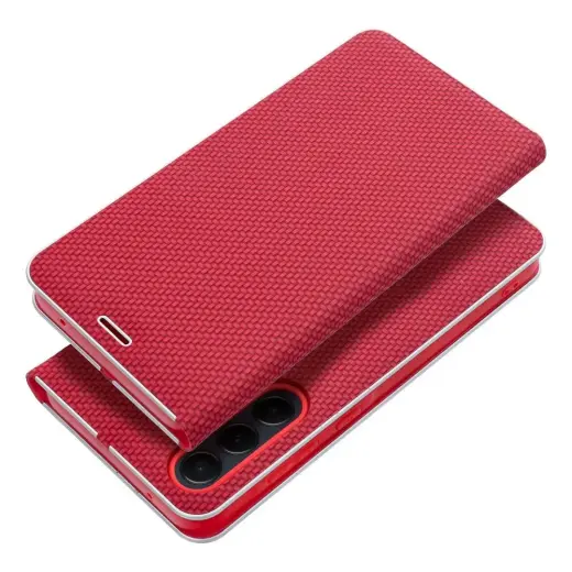 LUNA Book Carbon чехол-книжка для телефона Samsung Galaxy S25+ (S936) красный