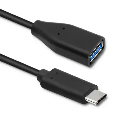Qoltec datu pārraides un uzlādes vads | USB-C uz USB-A | 0.2m