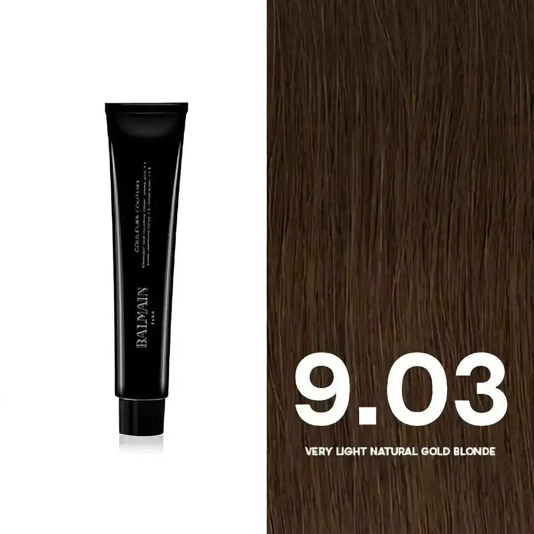 Balmain Professionnel, Couleurs Couture, Permanent Hair Dye, 9.03 Very Light Natural Gold Blonde, 60 ml