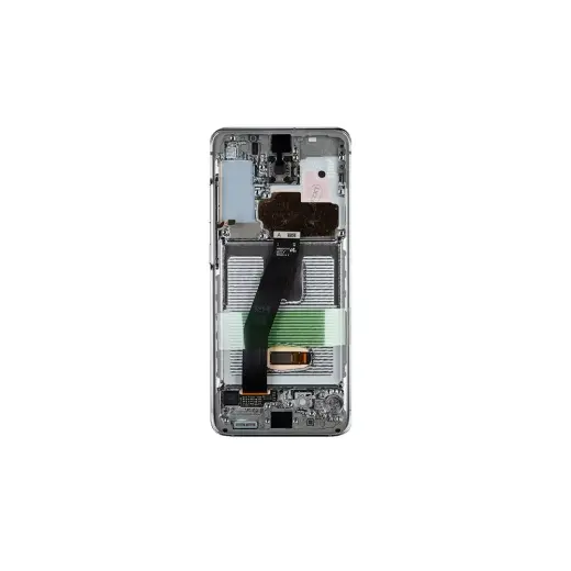 LCD display + Touch Unit + Front Cover Samsung G980/G981 Galaxy S20 Cloud White No Camera (Service Pack)
