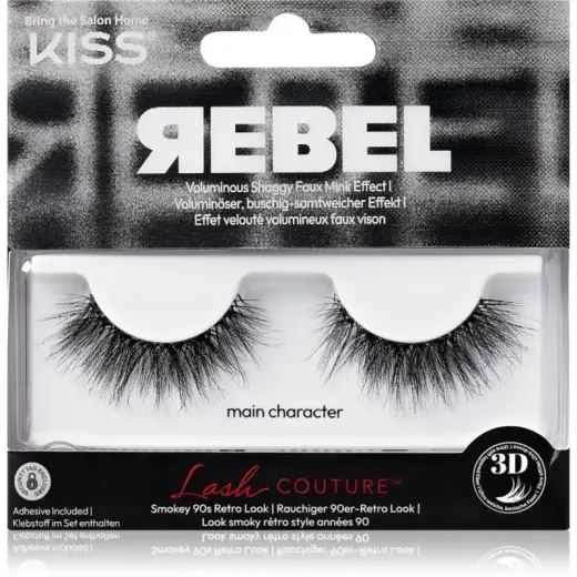 Lash Couture Rebel Collection False Eyelashes Single Pack, Main Character, 1 Pair