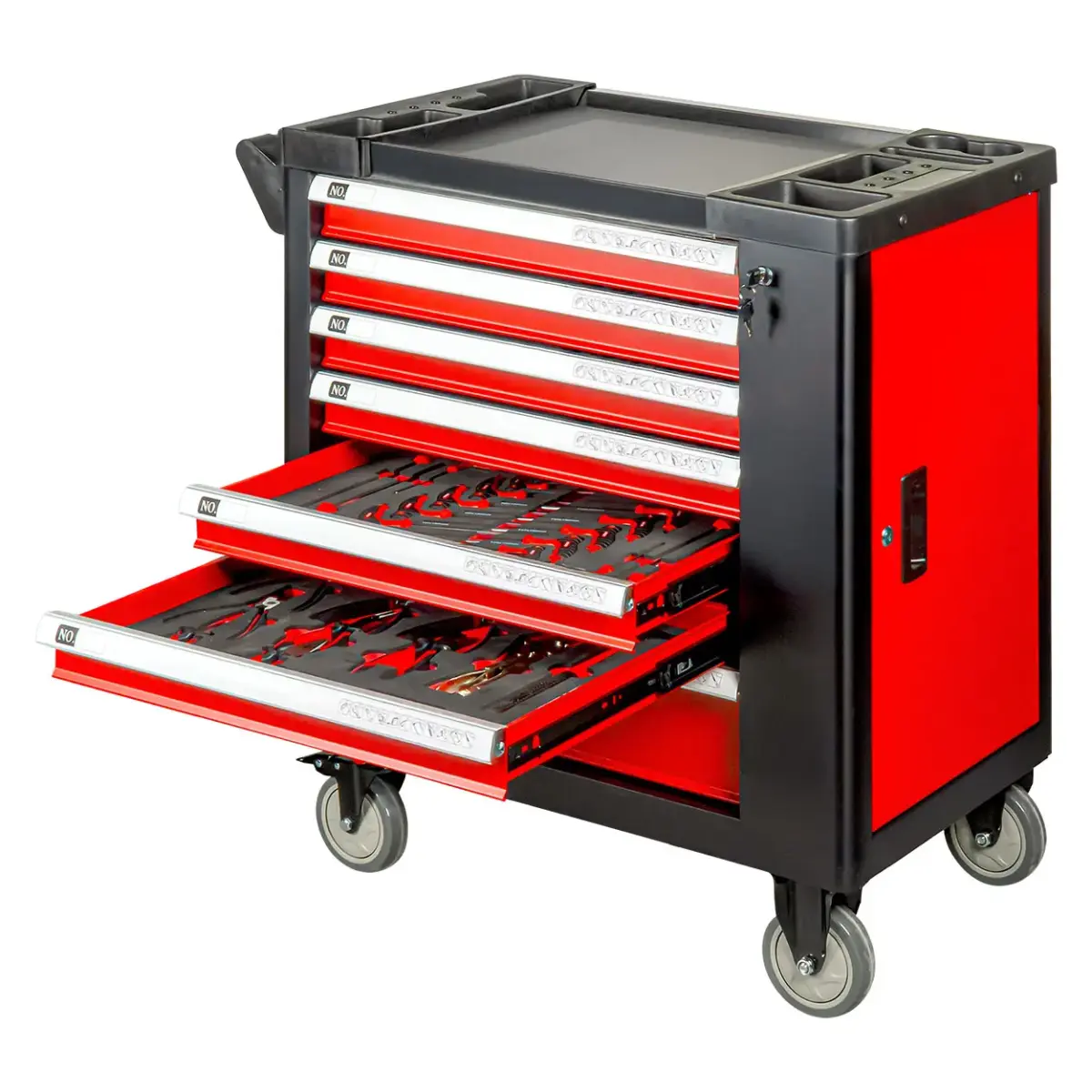 Tool Cabinet with 258-piece Tool Set 840x460x870mm AMIO-04892