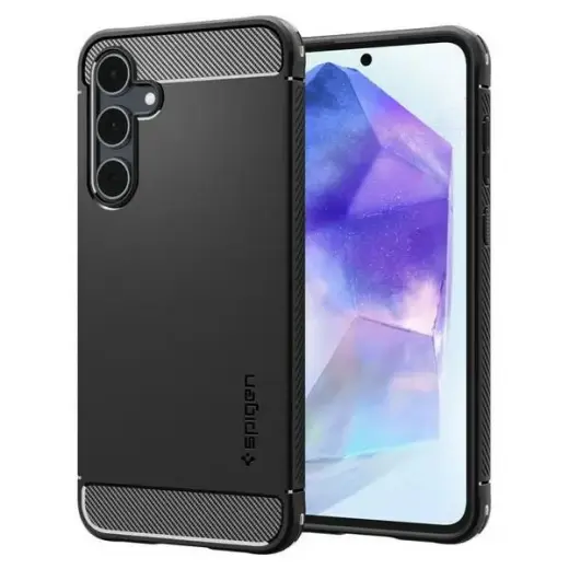 Spigen Rugged Armor чехол для телефона Samsung Galaxy A55 5G чёрный
