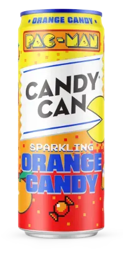 CANDY CAN Non-alcoholic beverage Pac-Man Orange