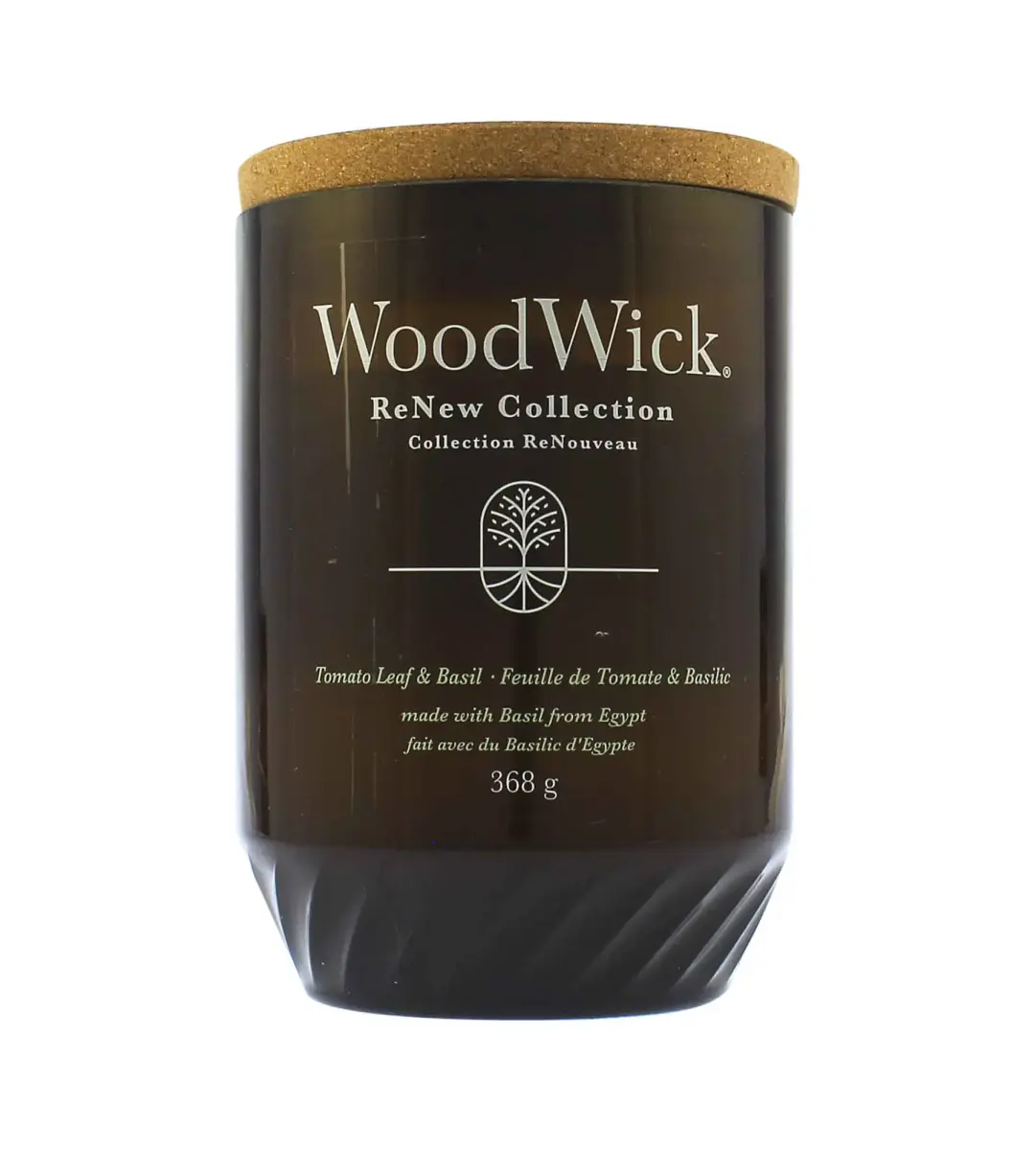 WoodWick ReNew Tomato Leaf & Basil candle large 368 g