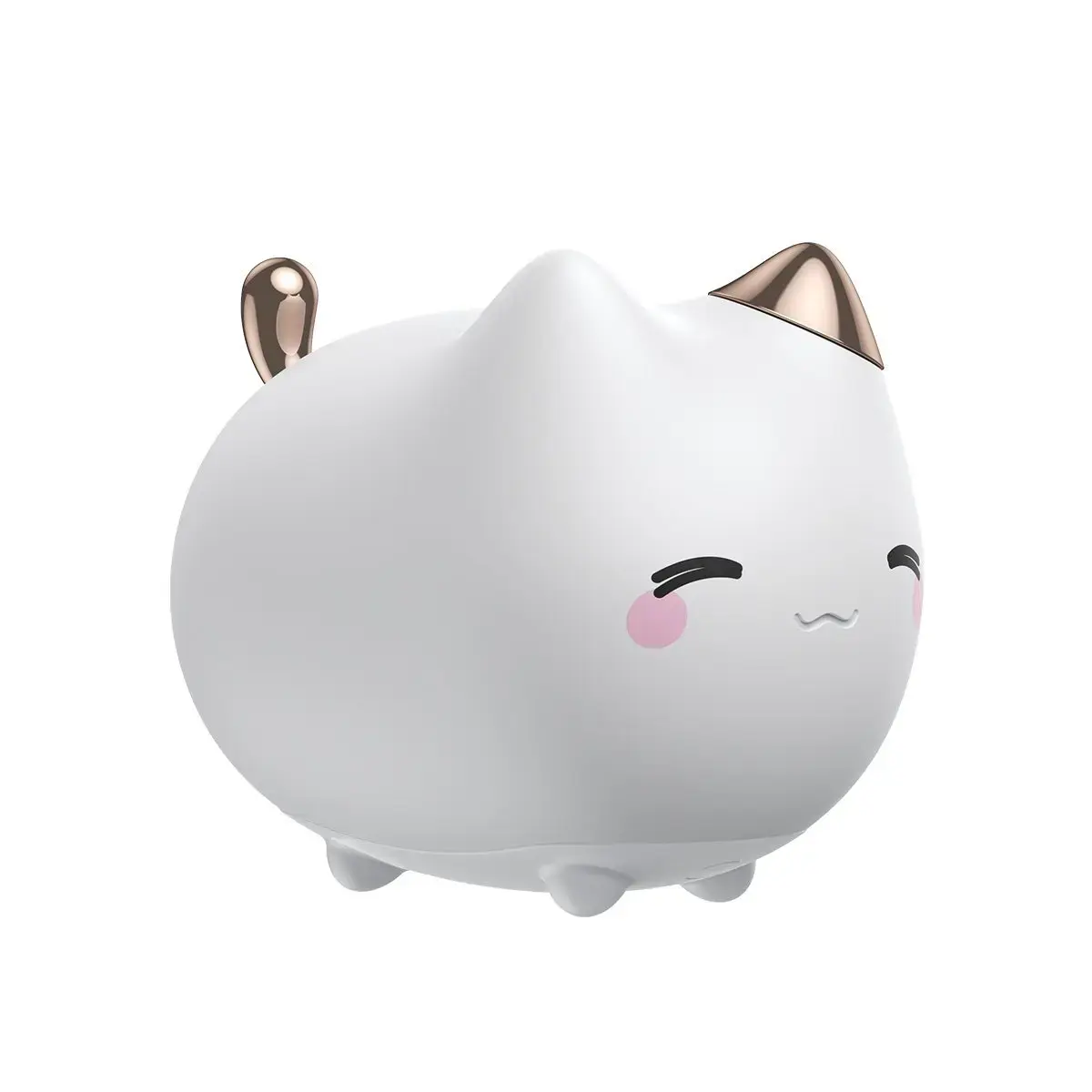 Baseus silicone night LED light lamp 3 lighting modes cute kitty white (DGAM-A02)