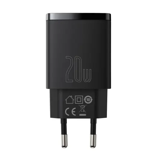 Baseus CCXJ-B01 reisilaadija | 20W | PD | USB-C | must