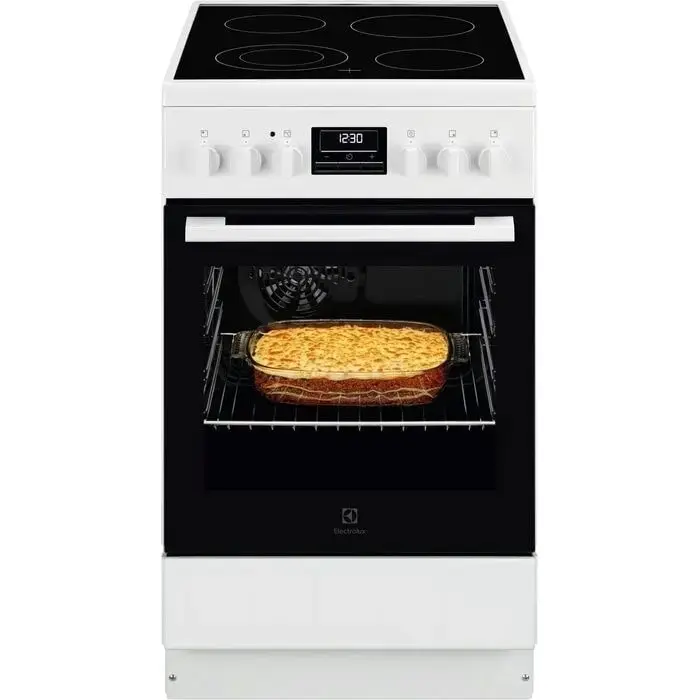 Electrolux 500 SurroundCook elektriskā plīts ar elektrisko cepeškrāsni, balta, 50cm