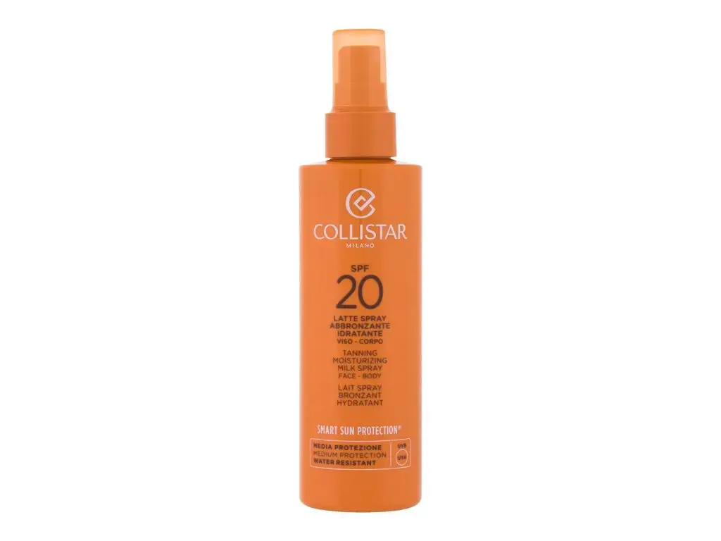 Collistar Smart Sun Protection Tanning Moisturizing Milk Spray SPF20 Sun Body Lotion 200 ml