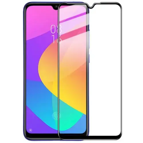 Fusion Full Glue 5D Tempered Glass Aizsargstikls Pilnam Ekrānam Xiaomi Mi A3 Melns