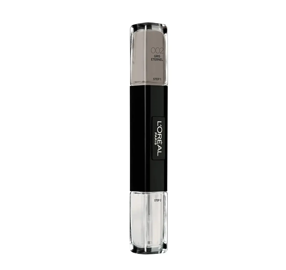 L'Oreal Paris, Infallible, Nail Polish 2-In-1, 002, Gris Eternel, 2 x, 5 ml
