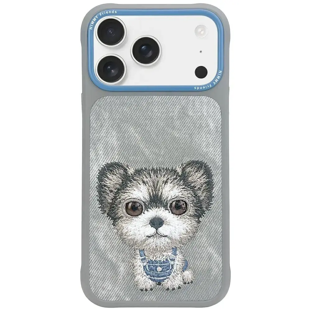 Nimmy Big Eyed Pet 2.0 Dog maciņš telefonam iPhone 17 grey