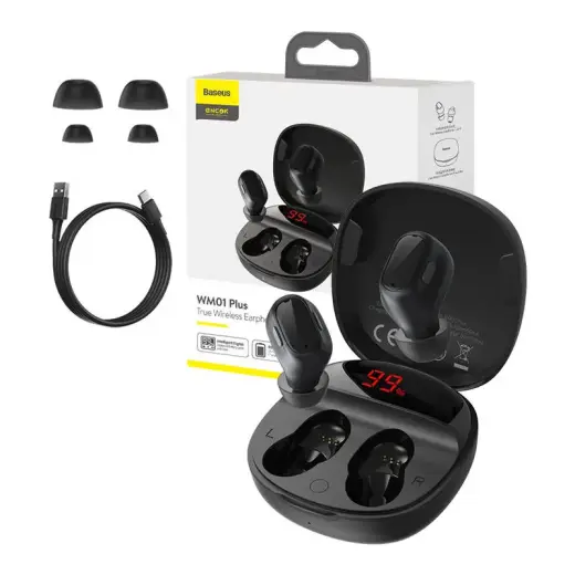 Baseus Encok True Wireless Earphones WM01 Plus (Black)