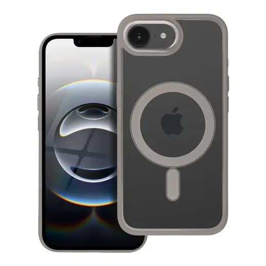 Case for iPhone 16e (SE 4 2025) Color Edge Mag Cover compatible with MagSafe titanium-gray