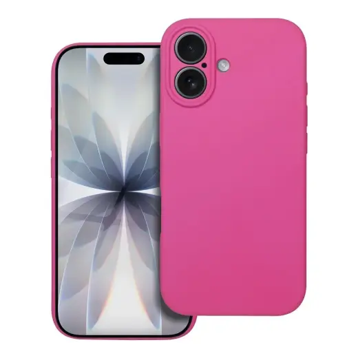 Silicone 2mm telefono dėklas iPhone 17 rožinis