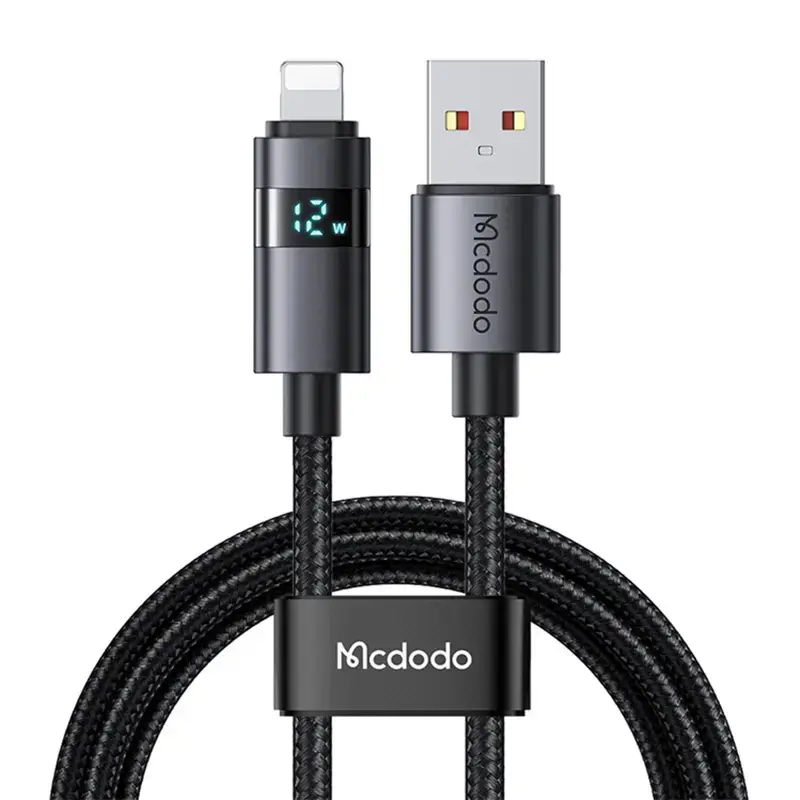 Mcdodo CA-6490 data transfer and charging cable | USB-A to Lightning | 15W | with LED display