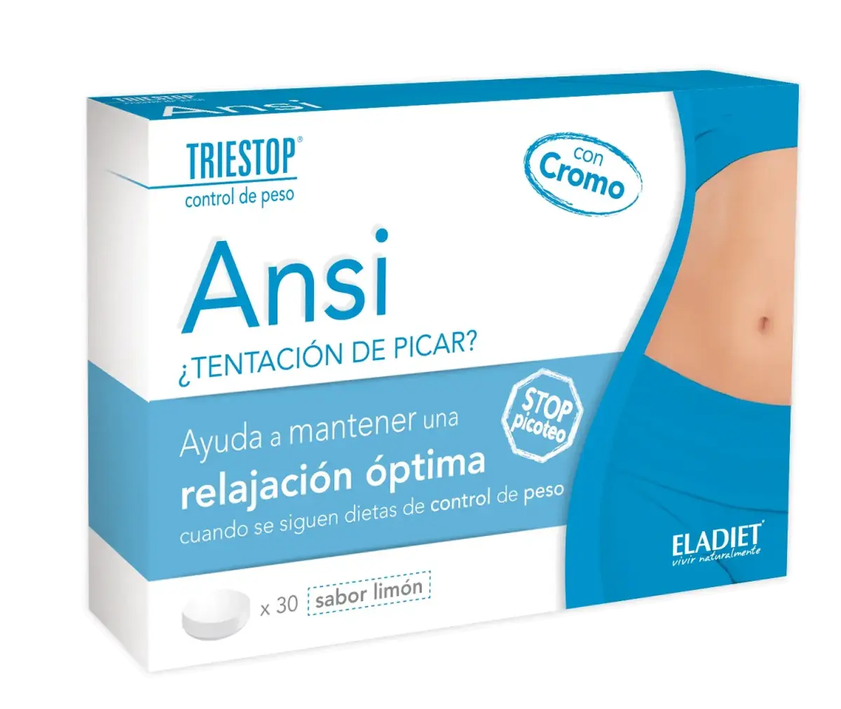 Eladiet Triestop Ansi Limon Con Cromo 30 Comp