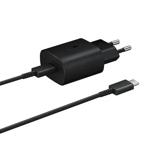 Samsung EP-TA800EBE travel charger | 25W | USB-C | with USB-C to USB-C cable included | black (OEM)