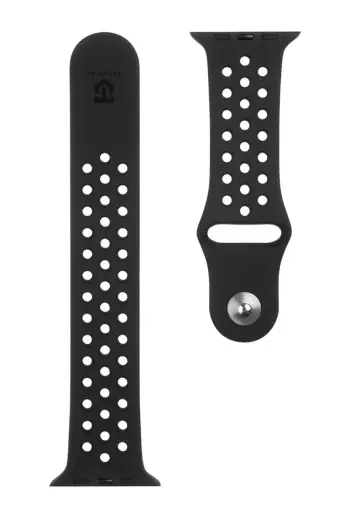 Tactical 161 Double Silicone Band for Apple Watch 1|2|3|4|5|6|7|SE 42|44|45mm Black
