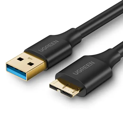 Ugreen US130 10840 datu pārraides un uzlādes vads | USB-A uz Micro B | 0.5m | melns
