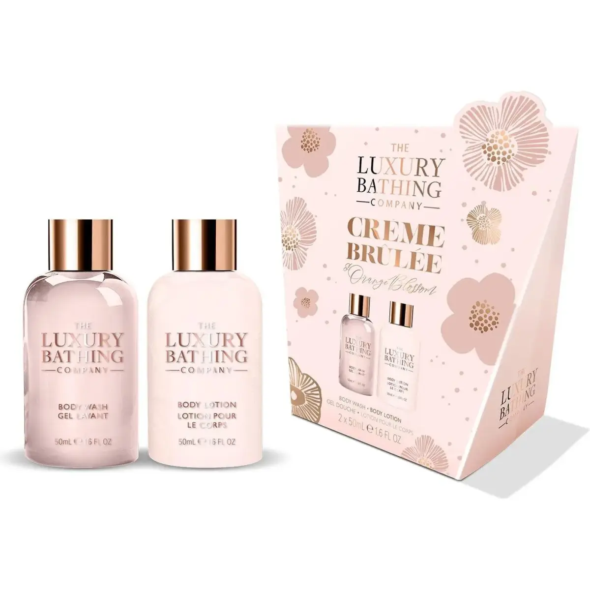 Grace Cole, Set Regalo Bellezza, Mini-Körperpflege-Geschenkset Creme Brule, Orangenblüte & Vanille 2-tlg (Set per La Cura Del Corpo)