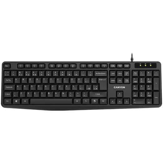 CANYON keyboard KB-1 EN/RU Wired Black