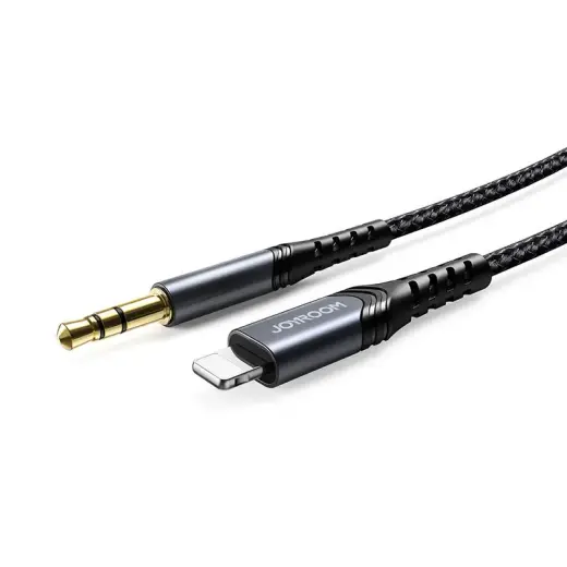 Port Audio Cable 3.5mm Lightning 1m Joyroom SY-A02 (black)