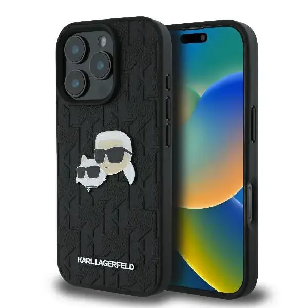 Karl Lagerfeld telefona maciņš priekš iPhone 16 Pro Max melns