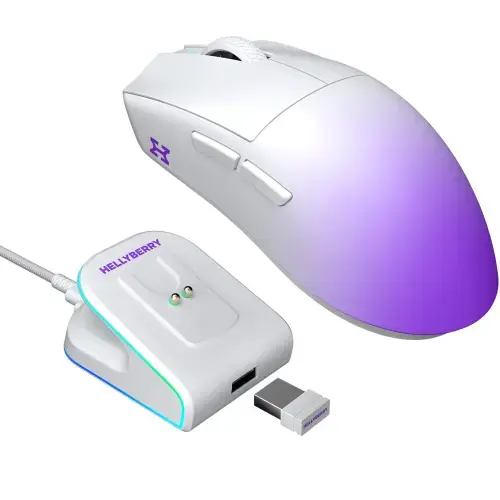 Hellyberry (Powered by Hator) HM47-WP PRO 26000dpi Spēļu bezvadu datorpele