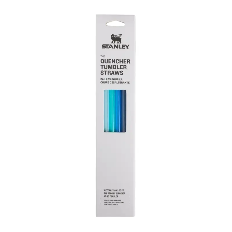 Straw set 4 pcs. for thermo mugs The Quencher Travel Tumbler Straws 1.18L blue