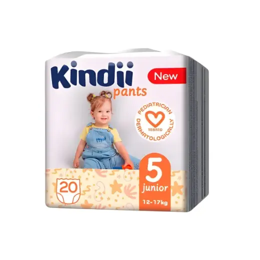 Autiņbiksītes Kindii junior izmērs 5 (12-17 kg) 20 gab.