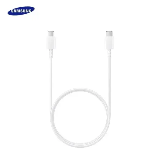 Samsung EP-DA705BWE datu pārraides un uzlādes vads | USB-C uz USB-C | 1m | balts (OEM)