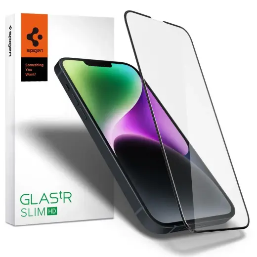 Spigen GLASS FC tempered glass for phone iPhone 13 | iPhone 13 Pro | iPhone 14 black
