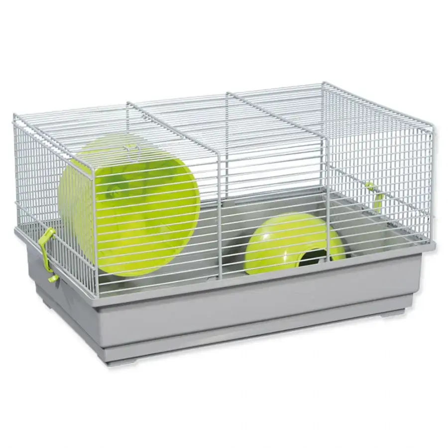 Būris : Placek Small Animal Richard, 39*25.5*22 cm, pelēks|zaļš