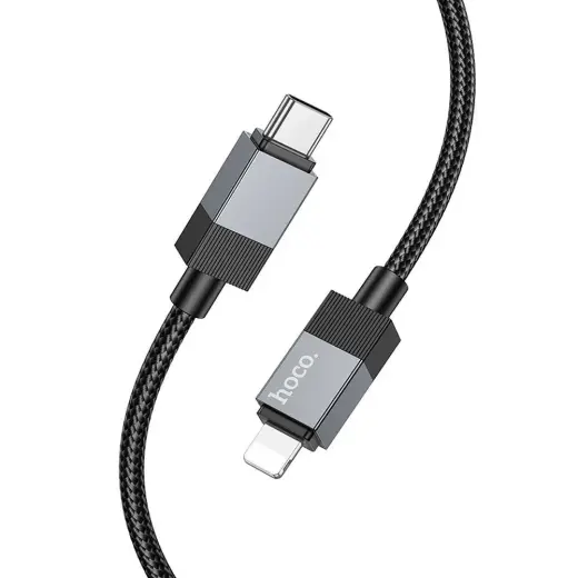 HOCO X110 data transfer and charging cable | USB-C to Lightning | PD | 27W | 1m | black