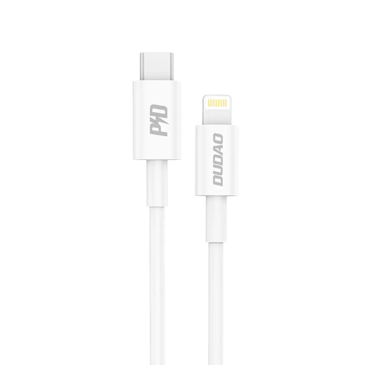 Dudao L6X datu pārraides un uzlādes vads | USB-C uz Lightning | 20W | 1m | balts
