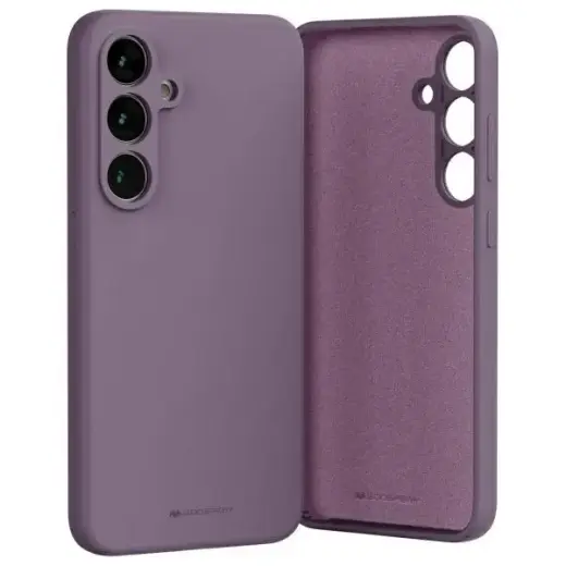 Mercury Silicone Phone Case for Samsung Galaxy S24 FE purple