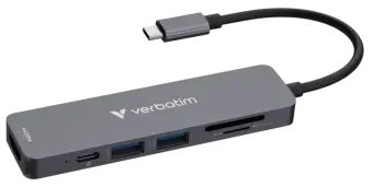 Dokstacija Verbatim USB-C Essentials Multiport Hub 6 Port