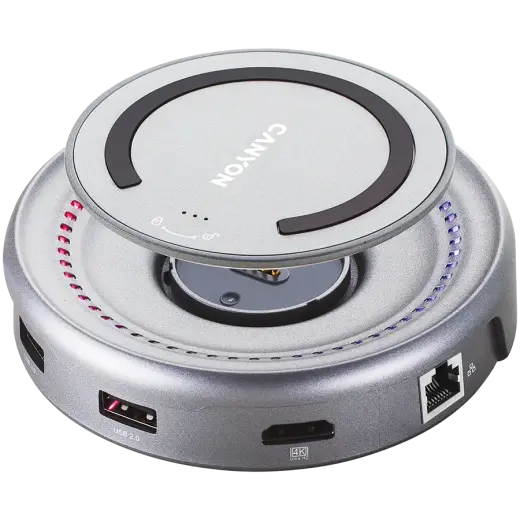 CANYON hub DS-7 7in1 USB-C Wireless Space Grey