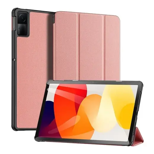 Dux Ducis Domo eco-leather case with stand for Xiaomi Redmi Pad SE 11'' - pink