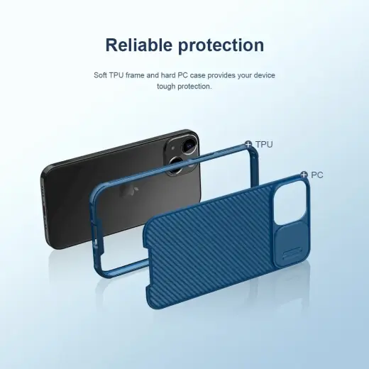 Nillkin CamShield Pro Magnetic Hard Case for Apple iPhone 13 mini Blue