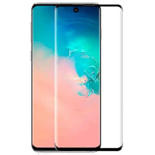 Fusion Full Glue 5D Tempered Glass Aizsargstikls Pilnam Ekrānam Samsung G988 Galaxy S20 Ultra Melns