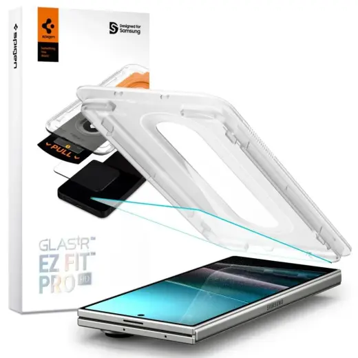 Spigen Glas.tR EZ Fit Pro tempered glass for phone Samsung Galaxy Z Fold 7 (F966) with applicator